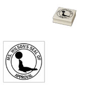 Goedkeuringszegel van de leerkracht rubberstempel (Gestempeld)