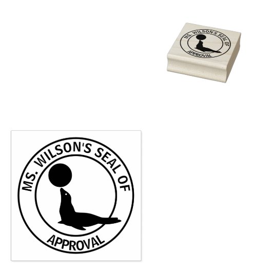 Goedkeuringszegel van de leerkracht rubberstempel (Gestempeld)