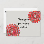 Goedkoop Bedankt voor het verblijf vakantiewoning Briefkaart (Voorkant / Achterkant)