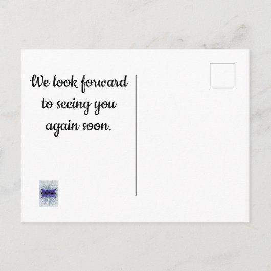 Goedkoop Bedankt voor het verblijf vakantiewoning Briefkaart (Achterkant)