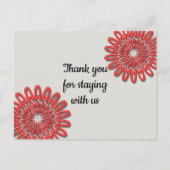 Goedkoop Bedankt voor het verblijf vakantiewoning Briefkaart (Voorkant)