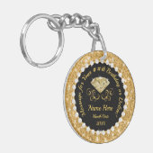 Goedkoop cadeautje voor haar op de verjaardag van  sleutelhanger (Voorkant Links)