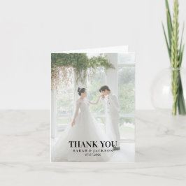 Goedkoop eenvoudig script bedankkaart