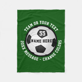 Goedkoop gepersonaliseerd voetbal fleece deken elk