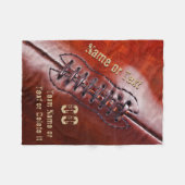 Goedkoop gepersonaliseerd voetbaldeken, 3 tekst fleece deken (Voorkant (Horizontaal))
