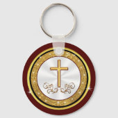 goedkoop, gunsten voor Jubileum van de kerk, Sleutelhanger (Achterkant)