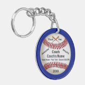 Goedkoop, honkbalcoach waarderingsgeschenken, sleutelhanger (Voorkant Links)