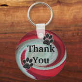 Goedkoop huisdier Sitter Dog Walker Dank je wervel Sleutelhanger (Voorkant)