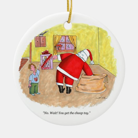 Goedkoop keramisch rond speelgoed sieraam ornament (Voorkant)