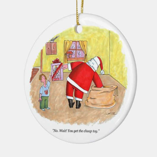 Goedkoop keramisch rond speelgoed sieraam ornament (Links)