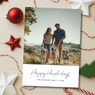 Goedkoop Kerst Happy Howholidays Hondenfoto Feestdagenkaart