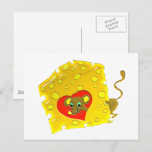 goedkoop luw briefkaart (Voorkant / Achterkant)