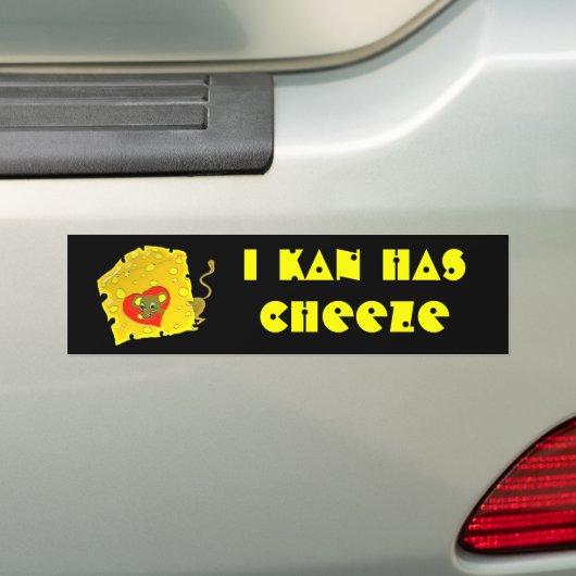 goedkoop luw bumpersticker (Op auto)