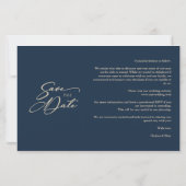 Goedkoop marinetrendy Collage Wedding 4 Foto's (Achterkant)