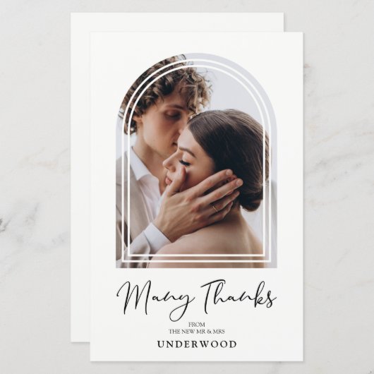 Goedkoop minimalistisch wapeneffect Fotobruiloft (Voorkant / Achterkant)