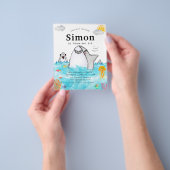 Goedkoop Onder het Zee Zwemmende Haai Oceaan Verja Flyer (Hand)