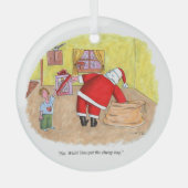 Goedkoop rond glazen kerstbal speelgoed glas ornament (Voorkant)