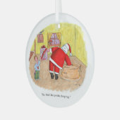 Goedkoop rond glazen kerstbal speelgoed glas ornament (Voorkant links)