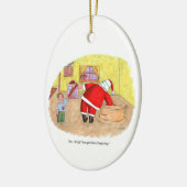 Goedkoop speelgoed ovaal keramiek ornament (Links)