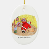 Goedkoop speelgoed ovaal keramiek ornament (Voorkant)