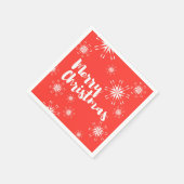 Goedkoop, speelrijk ontwerp voor vrolijk kerstfees servet (Hoek)