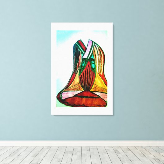 Goedkoop t-shirt canvas afdruk (Insitu (Houten vloer))