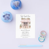 Goedkoop zei ze Oui Paris Theme Cafe Vrijgezellenf Flyer (Enkel)