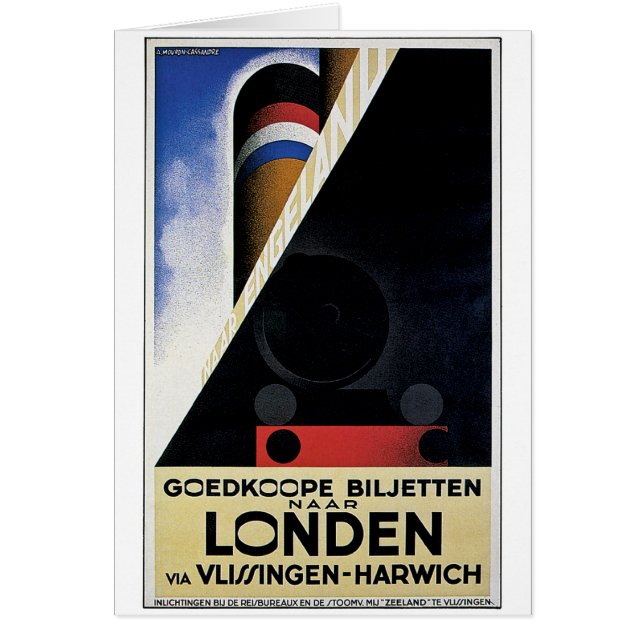 Goedkoope Biljetten - Vintage Travel Ad (Voorkant)