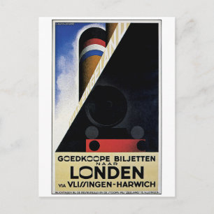 Goedkoope Biljetten - Vintage Travel Ad Briefkaart