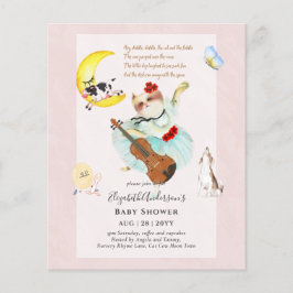 GOEDKOOPSTE Flyer voor Baby Shower met Kinderrijmp