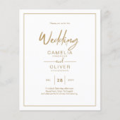 GOEDKOOPSTE Gold Tekst Script Elegant Modern Flyer (Voorkant)