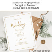 GOEDKOOPSTE Gold Tekst Script Elegant Modern Flyer