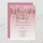 GOEDKOOPSTE Roze Glitter Roze Goud Bruiloft (Voorkant / Achterkant)