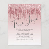 GOEDKOOPSTE Roze Glitter Roze Goud Bruiloft (Voorkant)