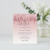 GOEDKOOPSTE Roze Goud Roze Glitter Bruiloft (Staand voorkant)