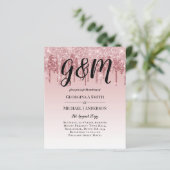 GOEDKOOPSTE Roze Goud Roze Glitter Bruiloft (Staand voorkant)