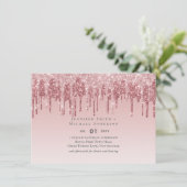 GOEDKOOPSTE Roze Gouden Roze Glitter Bruiloft (Staand voorkant)