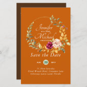 Goedkoopste Save The Dates Bloemenkrans BUDGET (Voorkant / Achterkant)