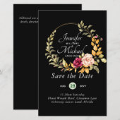 Goedkoopste Save The Dates Bloemenkrans BUDGET (Voorkant / Achterkant)