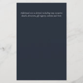 GOEDKOOPSTE Save The Dates Turquoise Blauw Bloemen (Achterkant)