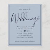 GOEDKOOPSTE Stofblauwe Trouw Flyer (Voorkant)