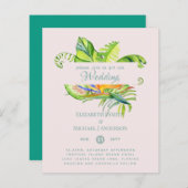 Goedkoopste Tropische Bladeren Trouwfeest Luau Ont (Voorkant / Achterkant)