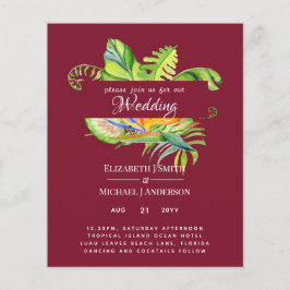 Goedkoopste Tropische Bladeren Trouwfeest Luau Ont