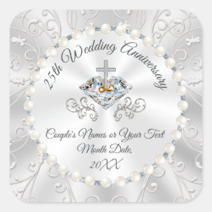 Goedkope 25e Jubileum Stickers voor partijgenoten