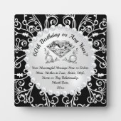 Goedkope 60e verjaardag cadeau ideeën, haar elk ja fotoplaat (Voorkant)