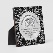 Goedkope 60e verjaardag cadeau ideeën, haar elk ja fotoplaat (Voorkant)