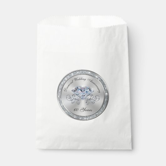 Goedkope 60th Jubileum Favors Tassen BULK Kortinge Bedankzakje (Voorkant)