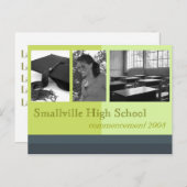 Goedkope afstudeeraankondigingen aankondigingskaart (Voorkant / Achterkant)