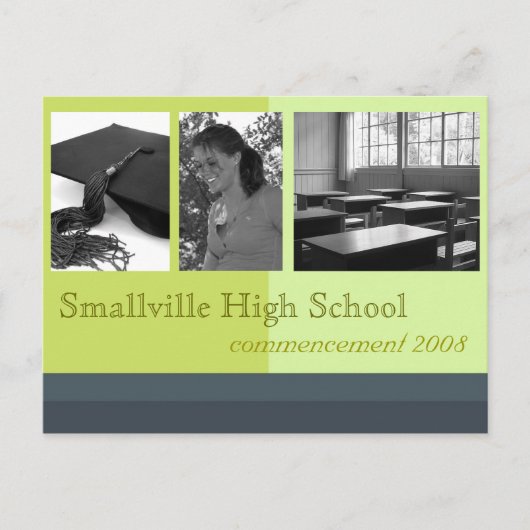 Goedkope afstudeeraankondigingen aankondigingskaart (Voorkant)