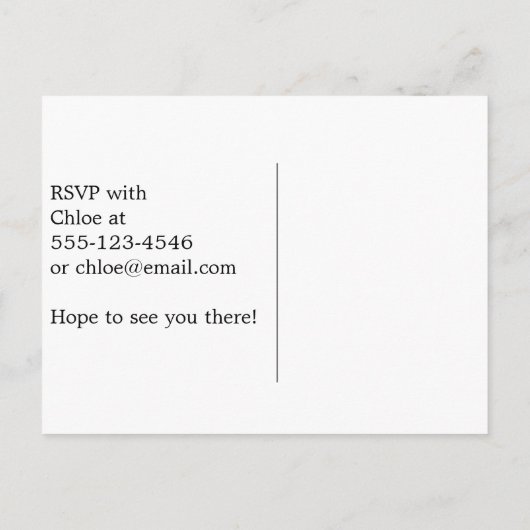 Goedkope Afstuderen uitnodigingen (Achterkant)